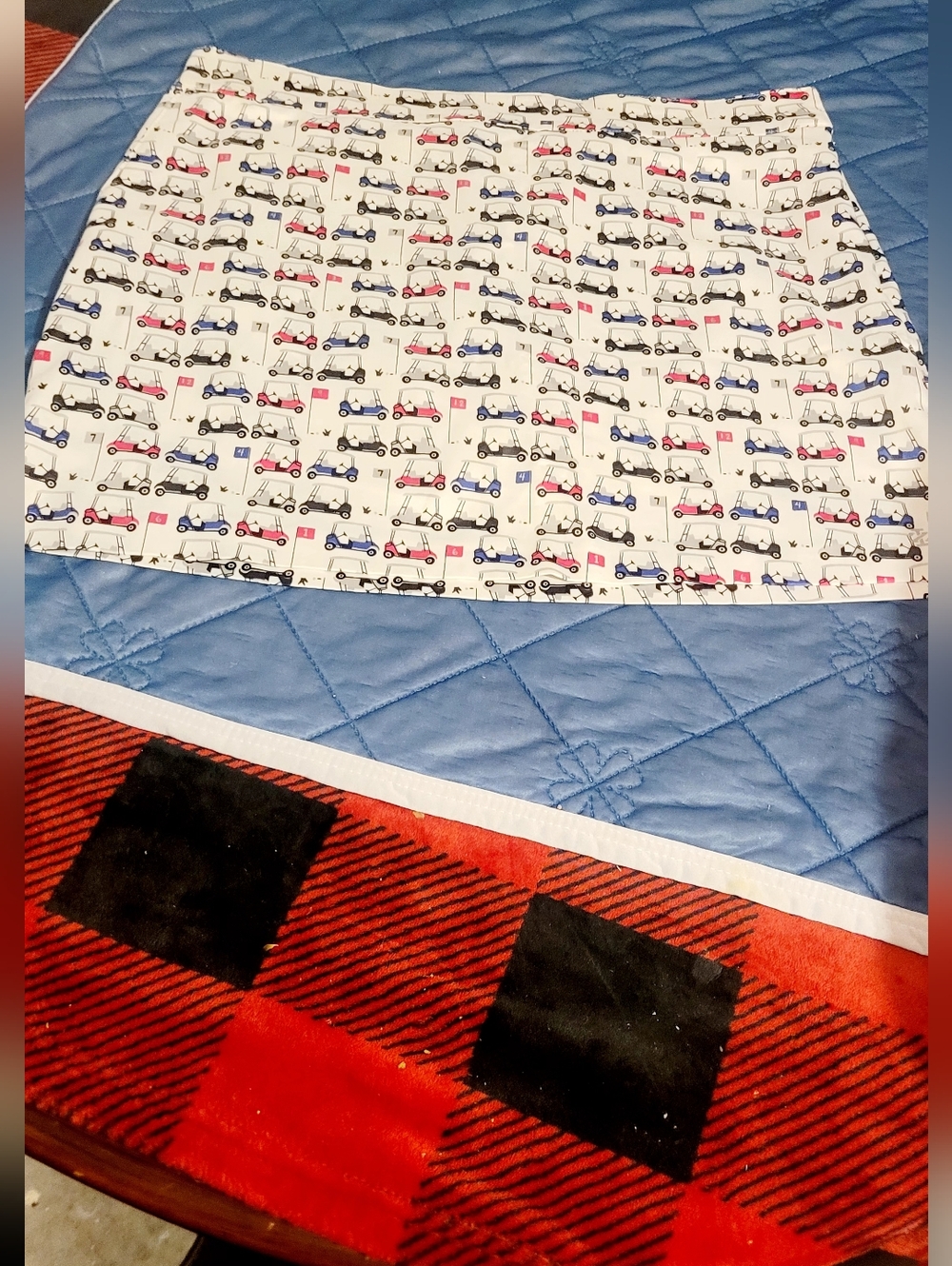 Izod White Golf Cart Print Golf/pickleball Skort Size 14 - Picture 2 of 11